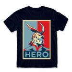 Boku no Hero Academia – All Might Navy Men's T-shirt for Anime, My Hero Academia