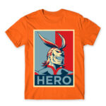 Boku no Hero Academia – All Might Orange Men's Tee for Anime, My Hero Academia