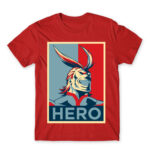 Boku no Hero Academia – All Might Red Men's Tee for Anime, My Hero Academia