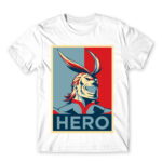 Boku no Hero Academia – All Might White Men's Tee for Anime, My Hero Academia