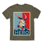 Boku no Hero Academia – All Might Zinc Men's Tee for Anime, My Hero Academia