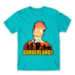 Borderlands silhouette Atoll Blue Men's Tee