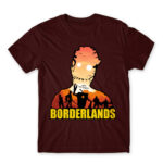 Borderlands silhouette Burgundy Men's Tee