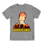 Borderlands silhouette Grey Melange Men's T-shirt