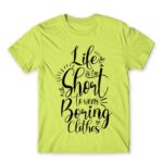 Boring Clothes Apple Green Men's T-shirt for Funny, Shopping