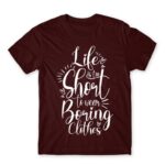 Boring Clothes Burgundy Men's Tee for Funny, Shopping