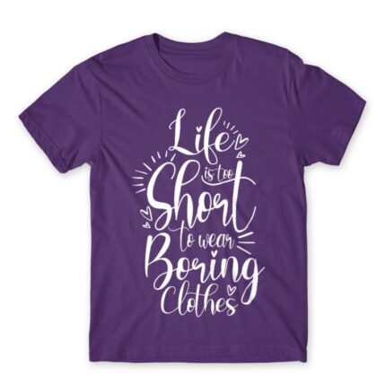 Boring Clothes Dark Purple Men's T-shirt for Funny, Shopping