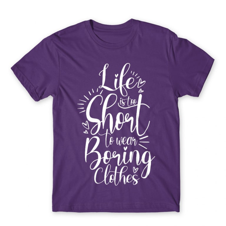 Boring Clothes Dark Purple Men's T-shirt for Funny, Shopping