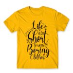 Boring Clothes Gold Men's Tee for Funny, Shopping