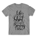 Boring Clothes Grey Melange Men's Tee for Funny, Shopping