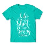 Boring Clothes Turquoise Men's T-shirt for Funny, Shopping