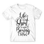 Boring Clothes White Men's Tee for Funny, Shopping