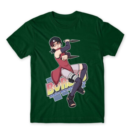 BORUTO: Sarada Bottle Green Men's Tee for Anime, Boruto