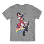 BORUTO: Sarada Grey Melange Men's Tee for Anime, Boruto
