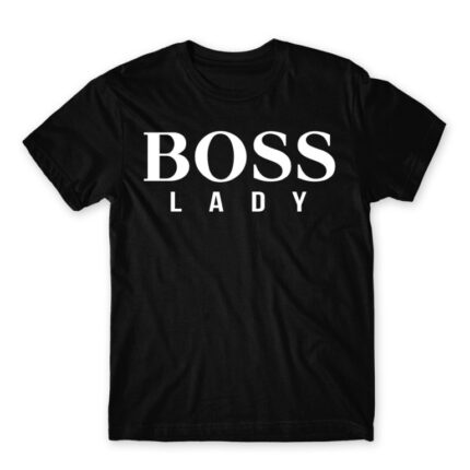BOSS lady Black Men's Tee for Brand Parody, Funny