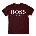BOSS lady Burgundy Men's T-shirt for Brand Parody, Funny