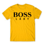 BOSS lady Gold Men's T-shirt for Brand Parody, Funny