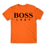 BOSS lady Orange Men's T-shirt for Brand Parody, Funny
