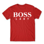 BOSS lady Red Men's T-shirt for Brand Parody, Funny