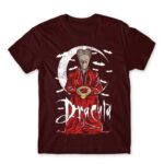 Bram Stoker’s Dracula Burgundy Men's Tee for Anime, Castlevania