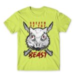 Breath of the beast Apple Green Men's Tee for Anime, Kimetsu No Yaiba
