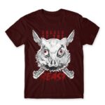 Breath of the beast Burgundy Men's Tee for Anime, Kimetsu No Yaiba