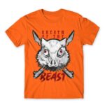 Breath of the beast Orange Men's Tee for Anime, Kimetsu No Yaiba