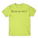 Bu-da-da-pest Apple Green Men's T-shirt for Funny, Meme