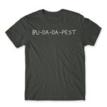Bu-da-da-pest Dark Grey Men's T-shirt for Funny, Meme