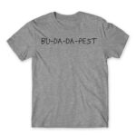Bu-da-da-pest Grey Melange Men's T-shirt for Funny, Meme