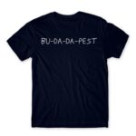 Bu-da-da-pest Navy Men's Tee for Funny, Meme