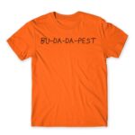 Bu-da-da-pest Orange Men's Tee for Funny, Meme