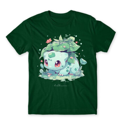 Bulbasaur – Botanical Bottle Green Men's T-shirt for Anime, Pokemon