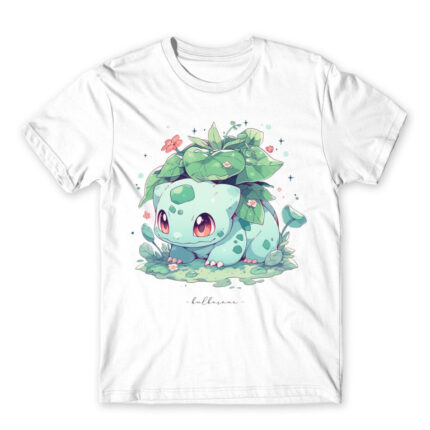 Bulbasaur – Botanical White Men's T-shirt for Anime, Pokemon
