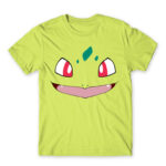 Bulbasaur face Apple Green Men's T-shirt for Anime, Pokemon