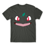 Bulbasaur face Dark Grey Men's T-shirt for Anime, Pokemon