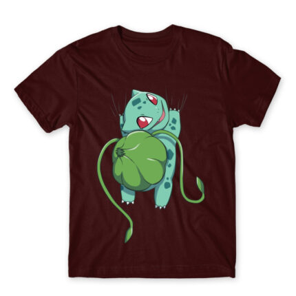 Bulbasaur hanging Burgundy Men's T-shirt for Anime, Pokemon