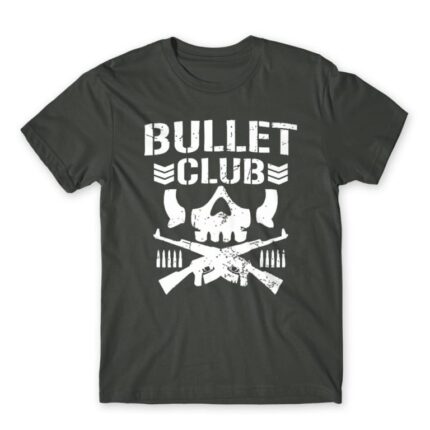 Bullet Club Dark Grey Men's T-shirt for Soldier, Work