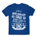 Bus Driver Dad Royal Blue Men's T-shirt for Bus Driver, Work
