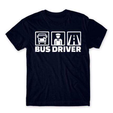 Bus Driver Navy Men's T-shirt for Bus Driver, Work