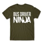 Bus Driver Ninja Army Men's T-shirt for Bus Driver, Work