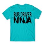 Bus Driver Ninja Atoll Blue Men's Tee for Bus Driver, Work