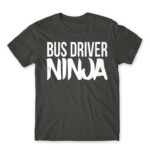 Bus Driver Ninja Dark Grey Men's Tee for Bus Driver, Work