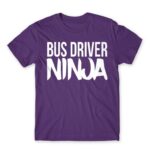 Bus Driver Ninja Dark Purple Men's T-shirt for Bus Driver, Work