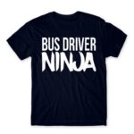 Bus Driver Ninja Navy Men's T-shirt for Bus Driver, Work