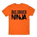 Bus Driver Ninja Orange Men's Tee for Bus Driver, Work