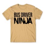 Bus Driver Ninja Sand Men's Tee for Bus Driver, Work