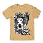 Butterflies Sand Men's T-shirt for Anime, Original Art