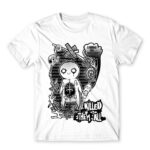 Butterflies White Men's T-shirt for Anime, Original Art