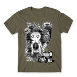 Butterflies Zinc Men's Tee for Anime, Original Art